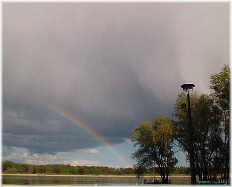 Regenbogen am Beetzsee