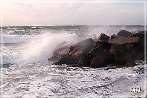 Wellenbrecher auf Hiddensee